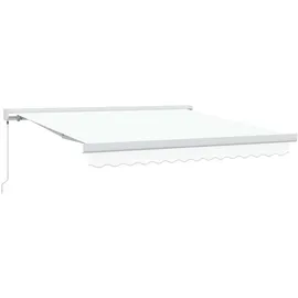 vidaXL Manuelle Ausziehbare Markise 300 x 250 cm weiß