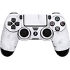 PS4 Controller Skin white marble