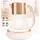 Russell Hobbs Wasserkocher Glas [1,7L, Temperatureinstellung 40-100°] Calm Glas-Wasserkocher mit Soundfunktion weiß 27450-70