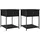 vidaXL Nachtschrank 2 Stk. 44 x 45 x 58 cm Schwarz