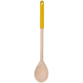 Fackelmann Kochlöffel Holz mit farbigem Silikongriff Orange