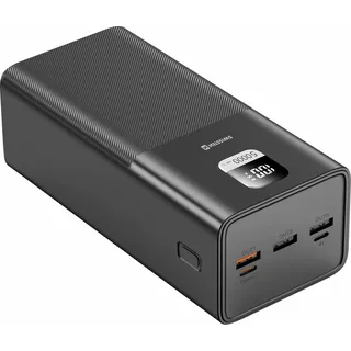 Swissten Power Line 50.000 mAh 100 W, 185 Wh), Powerbank Schwarz
