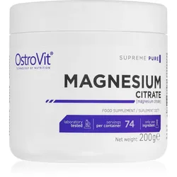 OstroVit Supreme Pure Magnesium Citrate Förderung von sportlicher Leistung und Regeneration 200 g
