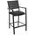 Dehner Barstuhl Montpellier 56,5 x 55,5 x 113 cm Dunkelgrau/Braun
