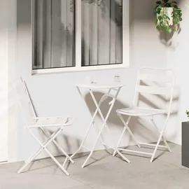 vidaXL Bistroset 3-tlg. Weiß