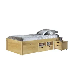 Funktionsbett  Claas ¦ holzfarben ¦ Maße (cm): B: 96 H: 47,5