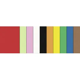 Ludwig Bähr Bastelfilz Moosgummi 2mm 20x30cm 10 Bogen 10 Farben sortiert