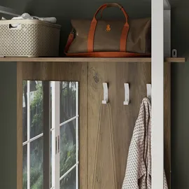 Vicco Garderobenschrank Livi 90 x 215 cm Weiß
