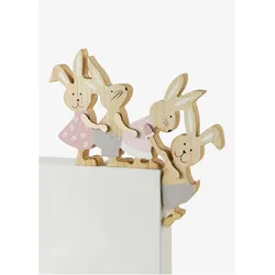 bonprix Türrahmendeko Hasen, braun, 24x24 cm