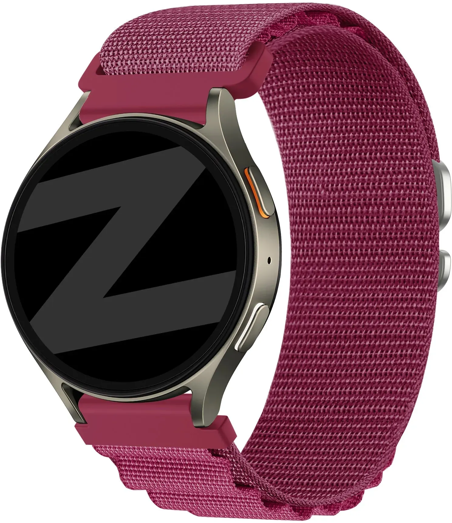 Bandz Oozoo Smartwatch 20mm Armband Nylon für Oozoo Smartwatch 20mm - Rose-rot - Alpine Loop