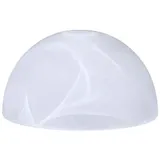 H4L Lampenglas weiß Ø 149mm Alabasterglas E14 Ersatzglas Leuchtenglas rund Glasschirm