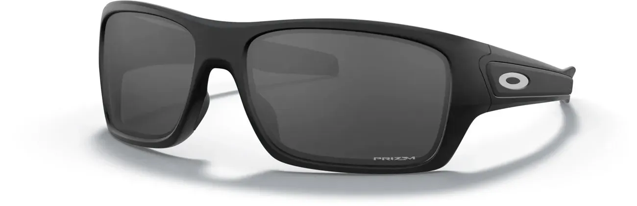 Oakley Turbine Black, lunettes de soleil - Noir Mat Foncé Teinté