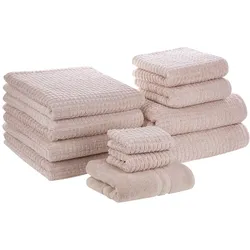 Handtücher 11er Set ATAI Baumwolle Rosa