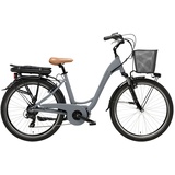 Adriatica Elektro-Citybike 26 Zoll Vanity Lady grau