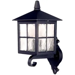 Winchester 1-flammige Wandlaterne - Schwarz