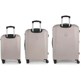 GABOL Mercury Koffer-Set 3-tlg. grau/taupe/türkis