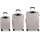 GABOL Mercury Koffer-Set 3-tlg. grau/taupe/türkis