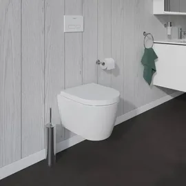 Duravit ME by Starck Wand-WC mit WC-Sitz Weiß seidenmatt