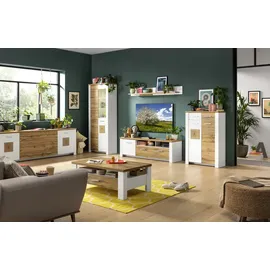 LIV'IN Vitrine RAMIRA 80 x 39 x 202 cm Weiß