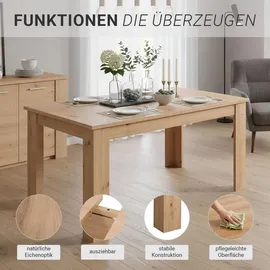 Homestyle4u Esstisch 80 x 75 x 80 cm braun
