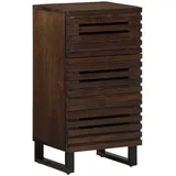 vidaXL Sideboard Braun 40x34x75 cm Massivholz Mango