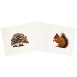 Canvas-Coupon "Herbsttiere", natur