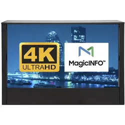 Digitale Promotiontheke, 55" 4K UHD, schwarz, einseitig - Digital Signage Made in EU