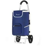 COFI 1453 56 L Einkauf Trolley Einkaufswagen Shopping Trolley Tasche Aluminium Stabil Blau | Gr.: onesize