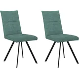 OTTO home 4-Fußstuhl Sava (Set, 2 St), Metallgestell grün