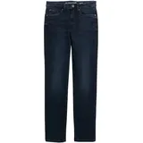 Tom Tailor Damen TTELVA STRAIGHT High Waist Jeans, blau, Uni, Gr. 30/32