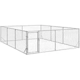 vidaXL Outdoor-Hundezwinger mit Tür 3x4x1 m Verzinkter Stahl