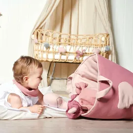 nordic coast company Spielzeugkorb, Rosa, Textil, 30x30 cm, Spielzeug, Kuscheltiere