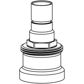HEIMEIER Spindelverlängerung 20 mm für RTL-Ventile Messing vernickelt