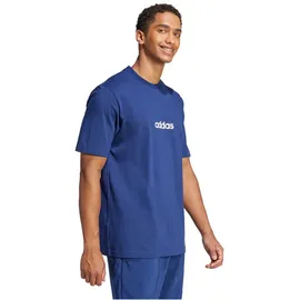 adidas Linear Single Jersey Tee dunkelblau/weiß 3XL