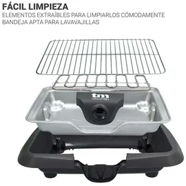 TM Electron Tragbarer Elektrogrill Tmpgr010 - Black - One Size