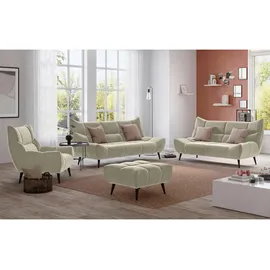 CLP Sessel Andover Kunstleder Creme,