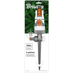 Bradas Kreisregner WL-Z01 Kreisregner Rasensprenger 4 Funktionen mit Erdspieß