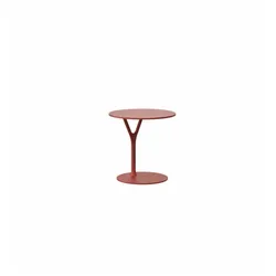 Frost Wishbone Tisch Tisch 1 - H 45cm, Ø 45cm | rot