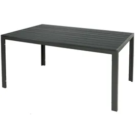 INDA-EXCLUSIV Gartentisch 180 x 90 x 74 cm Anthrazit/Grau