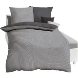 KAEPPEL Jaro Floral Silber 200 x 200 cm + 80 x 80 cm