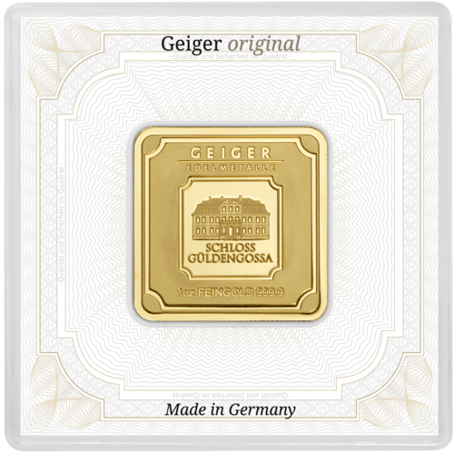 1 Unze Goldbarren Geiger original
