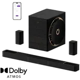 ULTIMEA Skywave X70 7.1.4-Kanal Professionelles Kabelloses Surround-Sound-System für TV mit Dolby Atmos, 980 W Soundbar mit 10"-Wireless-Subwoofer - Schwarz