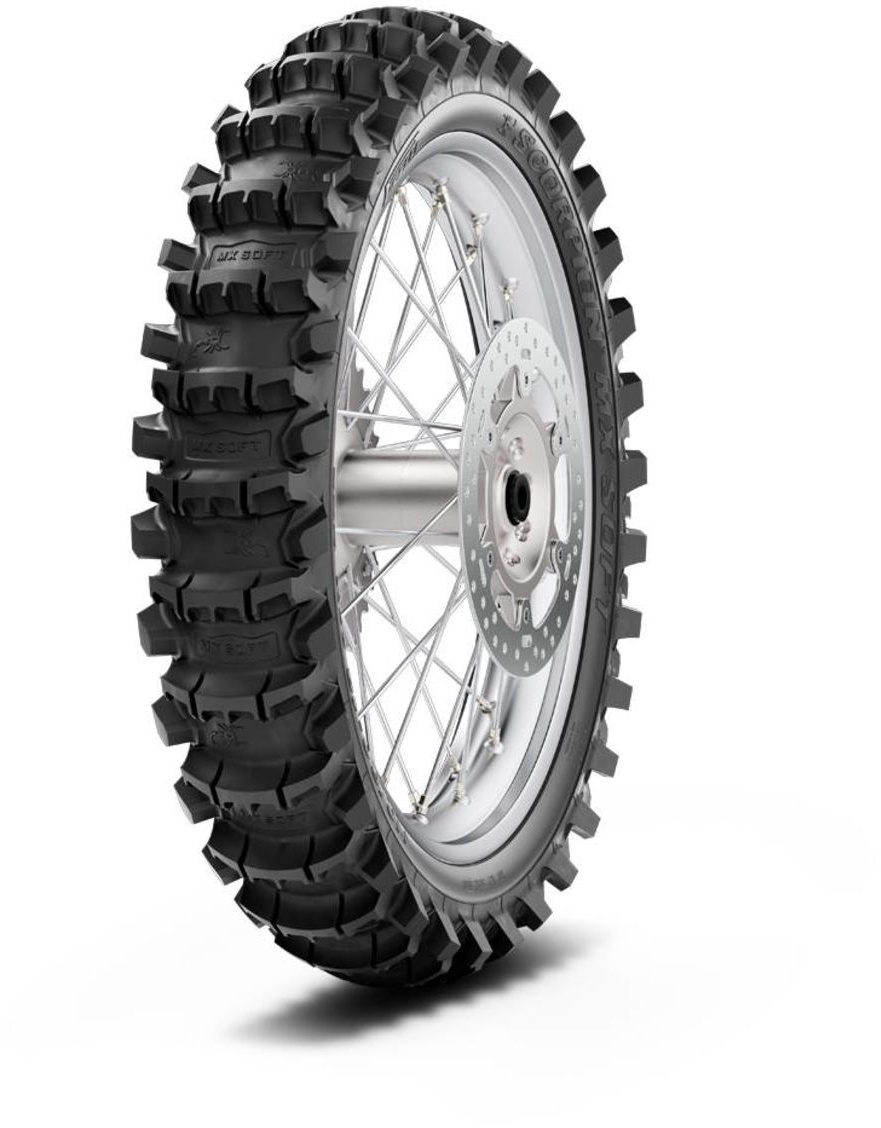 PIRELLI SCORPION MX SOFT 110/90-19 TT 62M, Motorradreifen Hinten