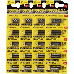 PATONA 20x (4x5 Stück) 12V 23A 23GA MN21 Spezialbatterie für Garagentoröffner, Fernbedienungen, Alarmsysteme, Bluetooth-Headset etc. kompatibel mit MN21,V23GA, 3LR50, LRV08, 8LR932, L1028