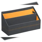 Rhodia Briefständer aus Kunstleder, 25x10x14 cm - Titan 194602C, titanium, 2 Fächer