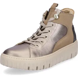 WALDLÄUFER H-Livia Bootie Warmfutter, Chicago Ord. Alicante, Bronce Nougat Toffee, Weite H 941804-400-212 42 1/2 - Silber - 42,5 EU (8,5 UK)