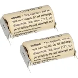FDK (ehemals Sanyo) 2x FDK Lithium 3V Batterie CR 17335SE 2/3A - Zelle 2/1 pin ++/-