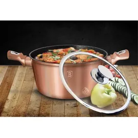 Berlinger Haus Rose Gold Topf-Set 14-tlg. 3 x Kochtopf + 2 x Bratpfanne + 3 x Messer + 4 x Küchenutensilien + 2 x Untersetzer