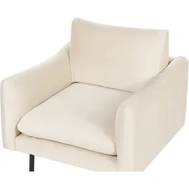 Beliani Sessel VINTERBRO Samtstoff 0 x 0 x 0 cm Beige