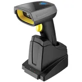 Inateck Barcode-Scanner Bcst-52 schwarz, Bluetooth, USB, Imager-Funkscanner mit Ladestation